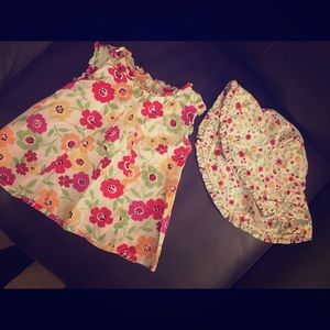 Gymboree Blouse and Sunhat